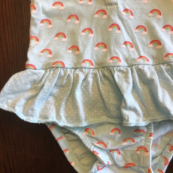 Carters Rainbow One Piece with Ruffle - Picture 4 of 6